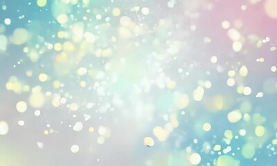 Wall Mural - Abstract particles in glowing pastel hues scattering like a cloudburst in high-speed motion