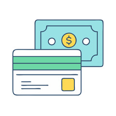 Wall Mural - credit card icon, credit card vector illustration-simple illustration of credit card, perfect for credit card logos and icons