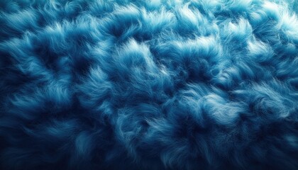 Canvas Print - Abstract Blue Fur Texture Background Image