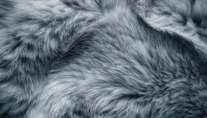 Wall Mural - Soft Gray Fur Texture Close Up View