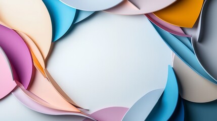 Aufkleber - Abstract geometric shapes in pastel colors creative background digital art studio close-up modern design aesthetic
