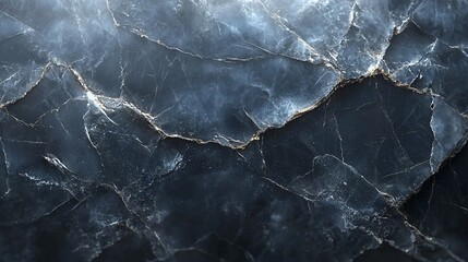 Canvas Print - Dark Blue Onyx Marble Texture Background Image