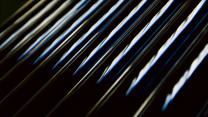 abstract dark black background with shiny metallic lines