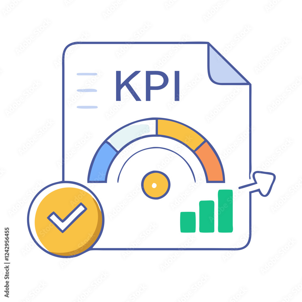Vector de Stock kpi key performance indicator icon, kpi key performance ...