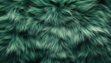Wall Mural - Deep Green Fur Texture Background Image