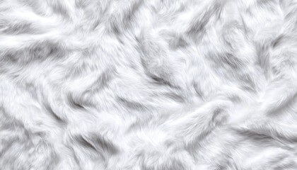 Wall Mural - White Fur Texture Soft Fluffy Background