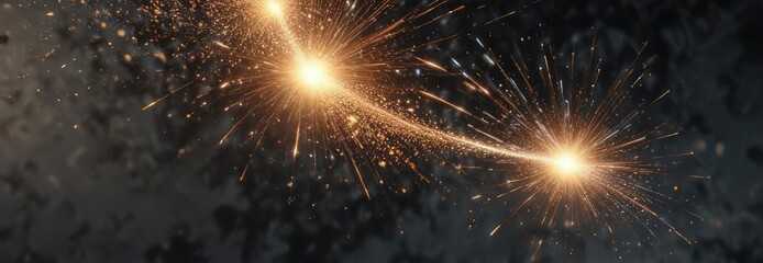 sparkling particles suspended in mid-air against an abstract background , sparkles, shine