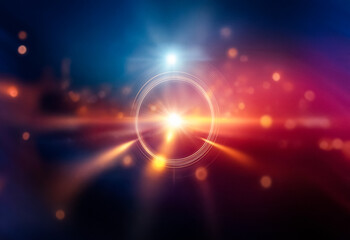 Aufkleber - Grainy, abstract background with gradient colors.