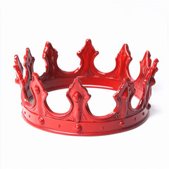 Decorative red crown designed for festive occasions