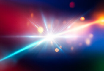 Leinwandbilder - An abstract background with a grainy, gradient texture. The colors transition from dark red, to purple, and finally to dark blue.