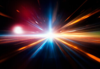 Leinwandbilder - An abstract illustration with a grainy texture, displaying a red gradient on a black background.