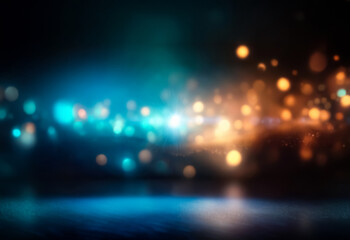 Wall Mural - a dark blue gradient with a grainy texture and a soft blue glow in the center.