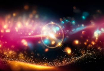 Leinwandbilder - Abstract grainy gradient background with a hint of pink, ideal for design and illustration.