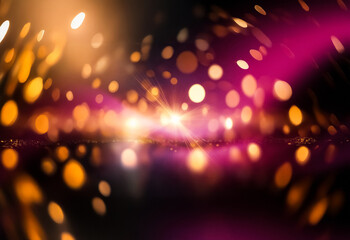 Leinwandbilder - Abstract design with grainy gradient background in shades of purple and black.