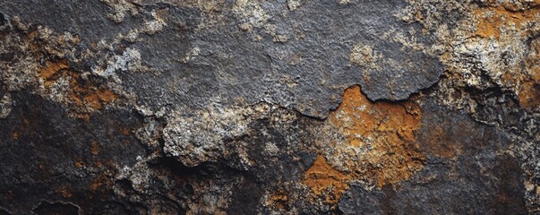 Poster - Rough textured surface of natural stone showing oxidation