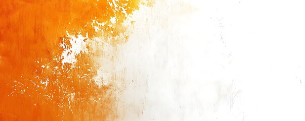 Wall Mural - soft gradient orange and white background, with a grainy texture offering a smooth transition of col