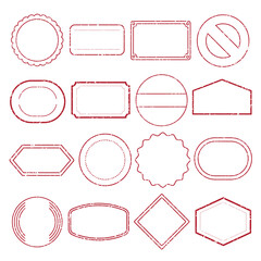 Wall Mural - png versatile geometric frame collection , set on transparent background