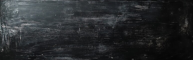 Wall Mural - stand before a uniform black chalkboard background, presenting a grainy texture that offers a clean 