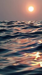 Leinwandbilder - a surreal landscape with flowing, silky waves reflecting warm sunset light. A