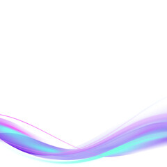 Wall Mural - neon purple curve frame template design element