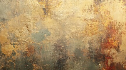 Poster - Gold abstract texture background showing grunge effect and copy space
