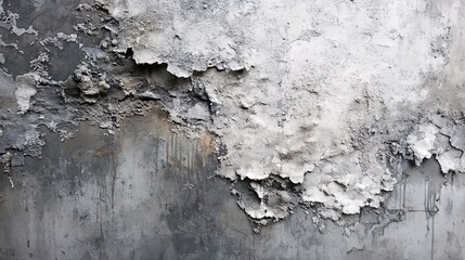 Poster - Old damaged concrete wall showing signs of aging and cracking