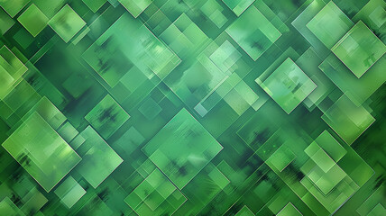 Wall Mural - background green rectangles, texture full screen