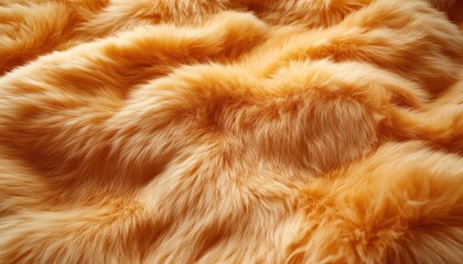 Wall Mural - Golden Brown Fur Texture Soft Luxurious Background