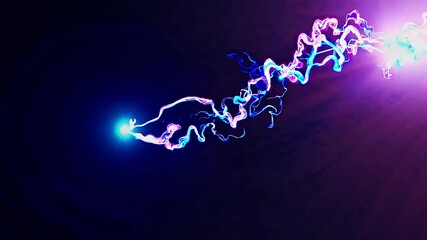 Leinwandbilder - Electric arc creates mesmerizing patterns of light and energy in a dark environment during an experimental demonstration