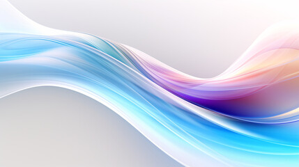 Poster - A white background with holographic rainbow colors, ideal for high-tech presentations, banners, and displays.

