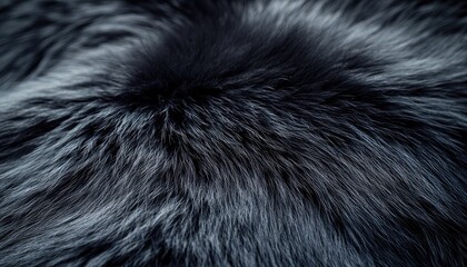 Wall Mural - Dark Fur Texture Close Up Detailed View