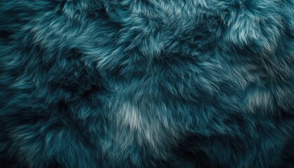 Wall Mural - Teal Fur Texture Background Image