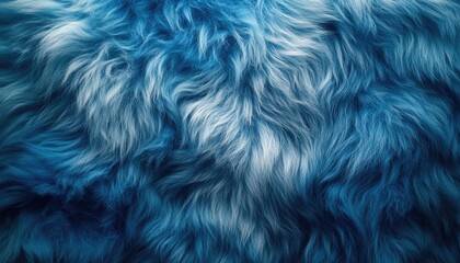 Wall Mural - Blue and white fur texture background image