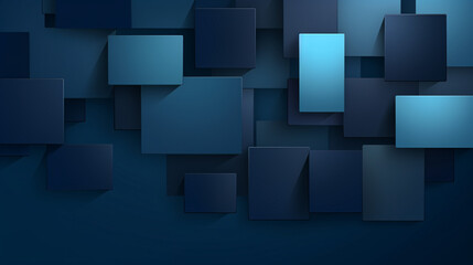 Leinwandbilder - An abstract minimalist gradient with shadows on a blue background, perfect for technology-themed displays.

