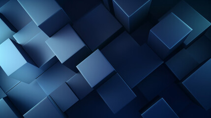Leinwandbilder - An abstract minimalist gradient with shadows on a blue background, perfect for technology-themed displays.

