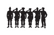 © Enamul - Salute Army Silhouette Bundle