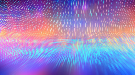 Poster - Holographic background with noise texture, perfect for festive decoration, technology display banners, and presentations.

