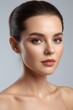 © haiqiang - a close up of a woman with a very beautiful face