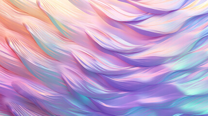Aufkleber - Iridescent digital art of an abstract, fluid design, perfect for futuristic technology display backgrounds and banners.

