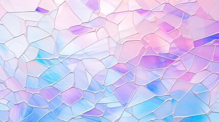 Leinwandbilder - Iridescent white and pastel pink background, perfect for presentation displays and technology banners.

