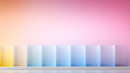 Poster - A light gradient of various pastel colors, ideal for background display and technology presentation backdrops.

