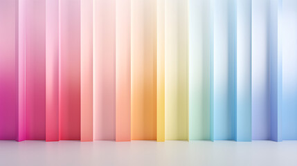 Poster - A light gradient of various pastel colors, ideal for background display and technology presentation backdrops.

