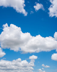 Wall Mural - clear blue sky background,clouds with background, blue sky background with tiny clouds. white fluffy