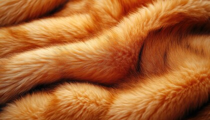 Wall Mural - Luxurious Red Fox Fur Texture Close Up