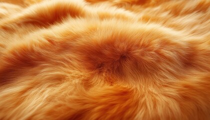 Canvas Print - Golden Brown Fur Texture Close Up