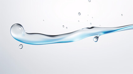 Leinwandbilder - A white background with transparent drops, creating a sleek, clean design, perfect for wallpaper and presentation backgrounds, offering a minimalist and modern aesthetic.

