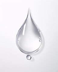 Leinwandbilder - A white background with transparent drops, creating a sleek, clean design, perfect for wallpaper and presentation backgrounds, offering a minimalist and modern aesthetic.

