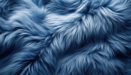 Wall Mural - Soft Blue Fur Texture Background Image