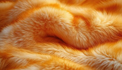 Wall Mural - Luxurious Golden Fur Texture Soft and Warm
