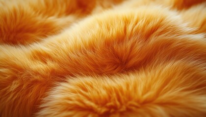 Wall Mural - Luxurious Golden Fur Soft Texture Background